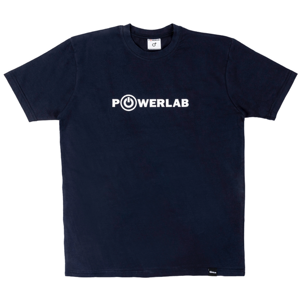 Half Stripes Tee-Indigo Blue