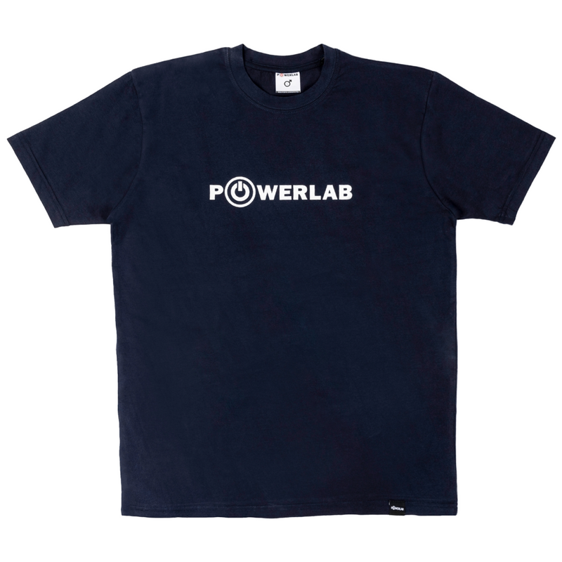 Half Stripes Tee-Indigo Blue