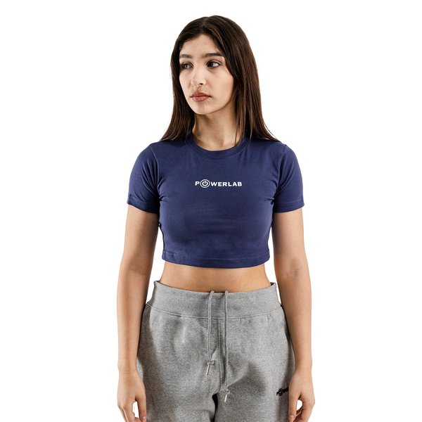 Field Croptop-Indigo Blue