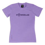 Half Stripes Tee-Lilac Purple