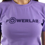 Half Stripes Tee-Lilac Purple
