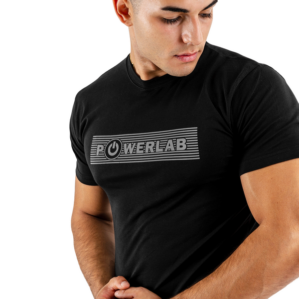 Silverfront Tee-Black "Reflective"