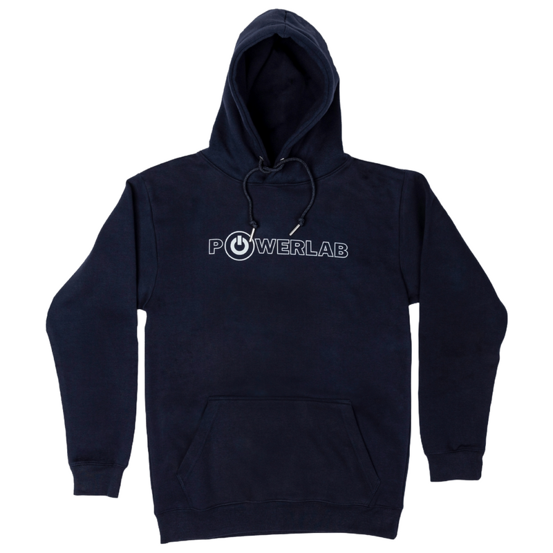 Outline Reflective Hoodie-Navy Blue