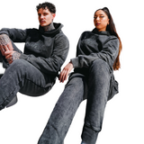 Reactive Hoodie-Graphite Acid Wash