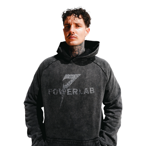 Reactive Hoodie-Graphite Acid Wash