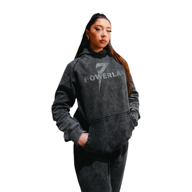 Reactive Hoodie-Graphite Acid Wash