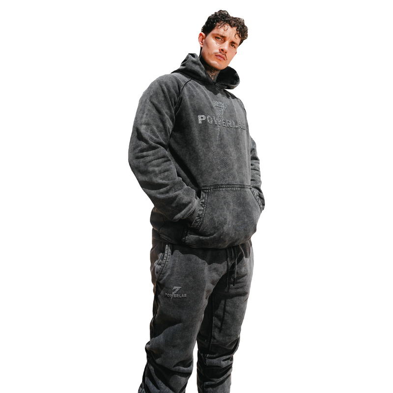 Reactive Hoodie-Graphite Acid Wash