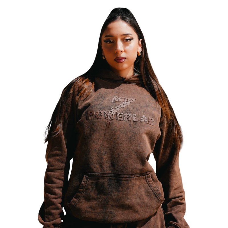 Reactive Hoodie-Rust Acid Wash