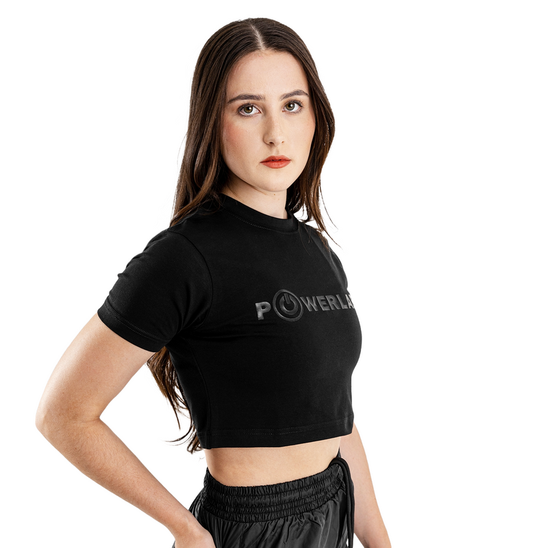 Classic Croptop-Black/Black