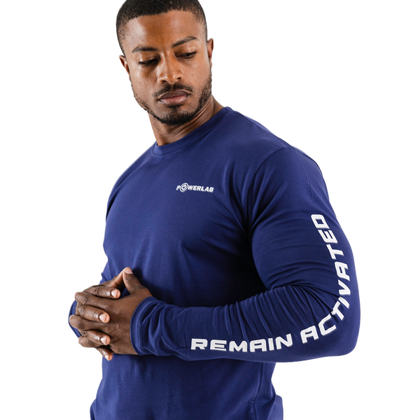 Remain Activated Long Sleeve-Indigo Blue