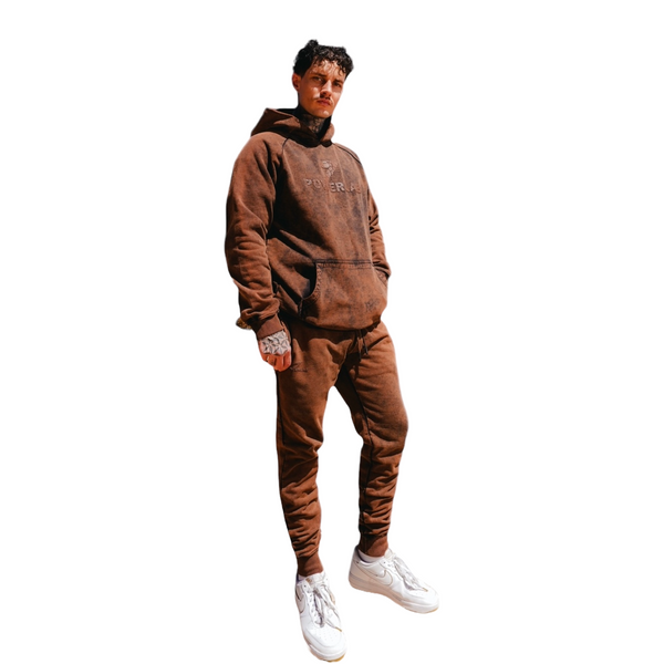 Reactive Joggers-Rust Acid Wash
