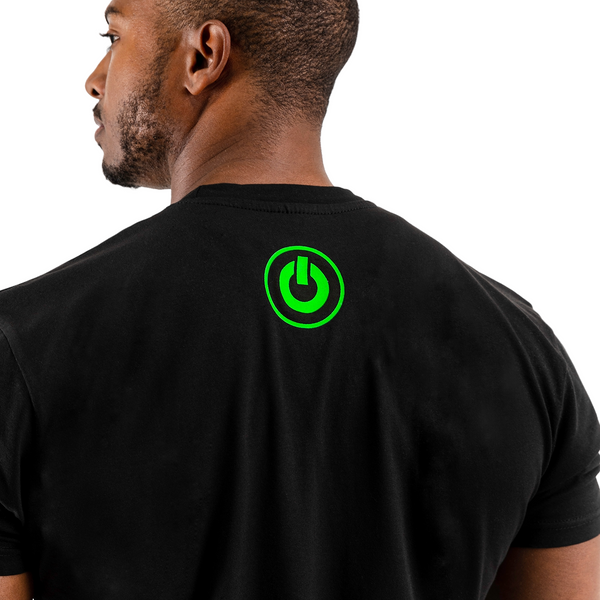 Remain Activated Tee-Black Highlight-Green